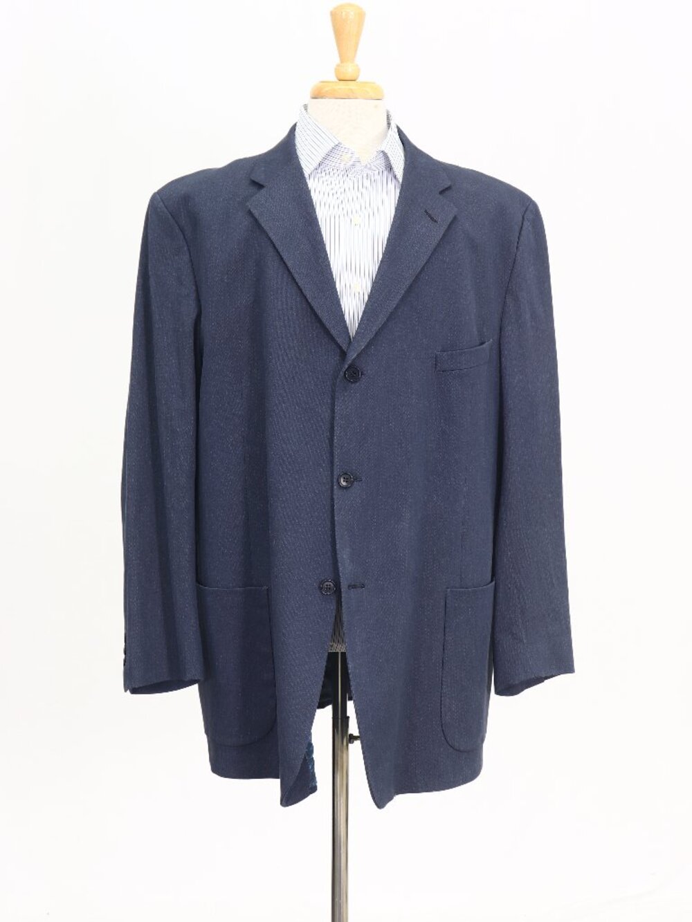 Coppley 50R Blue Blazer Sport Coat Jacket 3-Button Solid W894